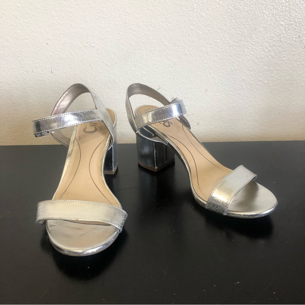 Circus Sam Edelman Silver Metallic Heels